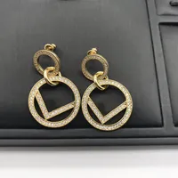 Earing F Designer Fashion Earrings For Women Jewelry Letter Love Luxurys Designers Earrings Studs Fashion Des Boucles Oreilles Ear283N