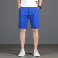 Men's Shorts 4 Colors Classic Style Men's Slim Shorts Summer Business Fashion Thin Stretch Short Casual Pants Male 230327