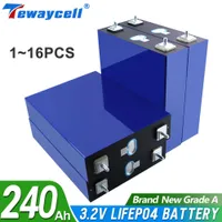 Grade A 240Ah lifepo4 12V 24V 48V Rechargeable battery pack 3.2V 230AH Lithium Iron Phosphate Prismatic Solar EU US TAX FREE