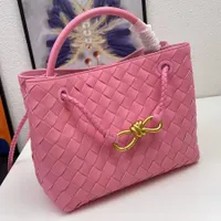 Andiamo Tote Bags Intrecciato Leather Top Handle Bag Crossbody Shoulder Handbags Top Quality Original Totes Luxurys Designers Shopping Bag Purse Wallet