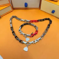 New Luxury Japanese Artist Design Jewelry Men's Chains Necklace Black Silver Splice Fashion Street Bracelet Accessories