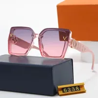 Top luxury polarized Sunglasses polaroid lens designer womens 6238 Goggle senior Eyewear For Women eyeglasses frame Vintage Metal Sun Glasses With Box