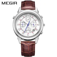 new arrivals timelimited s megir mens watch luminous waterproof trendy sports student watch timing large dial mens watch 310O