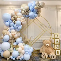 Other Event Party Supplies Double Apricot Nude Balloon Garland Arch Kit Macaron Blue Kids Birthday Decor Latex Baby Shower Wedding Ballons Decoration 230327