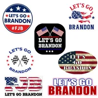 50Pcs-Pack Pro America Let's Go Brandon Sticker Vinyl Waterproof FJB Stickers Aniti Biden Funny Car Laptop Bumper Phone Compu302E
