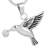 AirAz008 Hummingbird Shape Animal Lovers Necklace Screw Cremation Jewelry Pendant Funeral Urn Ashes Memorial2564