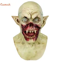 Cosmask Halloween Horror Full Face Mask Creepy Scary Zombie Latex Mask Costume Party Props Q0806204S
