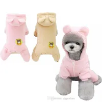 Dog Apparel Pajamas Corduroy Dogs Jumpsuit 4 Legs Pet PJS Puppy Cat Pajama Onesie for Fall Winter Pets Clothes Outfits to Small Do223h