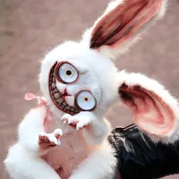 Other Home Decor 15cm Crazy Bunny Plush Toy Scary Bunny Doll Horror Game Stuffed Rabbit Toys Birthday Gifts For Children Kids Simulation Rabbits 230327
