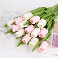 Decorative Flowers 5Pcs Tulip Artificial Flower Fake For Birthday Wedding Party Decoration Home Living Room Decor Table Ornaments