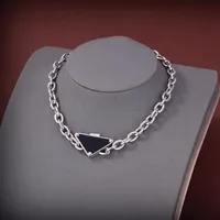 Fashion Choker Necklaces for Women and MEN Designer Highly Quality mens Silver Pendent Chain Necklace Lovers gift hip hop jewelry226i