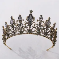 2021 new Vintage Baroque Bridal Tiaras Accessories Prom Headwear Stunning Sheer Crystals Wedding Tiaras And Crowns 1913296v