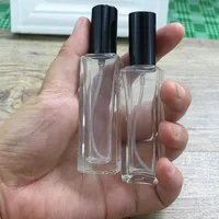 Storage Bottles 300pcs 20ml Square Empty Glass Sprayer Perfume Container Refillable Cosmetic Atomizer Travel Spray Bottle F20232208