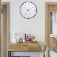 Wall Clocks Large Clock Portable Hanging Silent Moisture-proof Decor Timepiece Living Room Walls Ornament