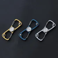 EDC hand tool ball bearing finger spinner Carabiner Ring Keyrings Key Chain Outdoor Sports Camp Snap Clip Hook Hiking Fast Hanging299L