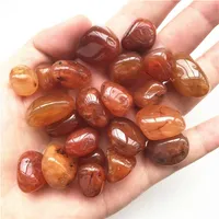 150g 10-20mm Natural Tumbled Red Carnelian Crystal Red Gravel Agate Healing Decoration Natural Quartz Crystals309z