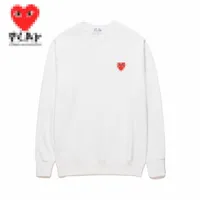 Designer Men's Hoodies Com Des Garcons White CDG Sweatshirt PLAY Red Heart Crewneck Sweatshirts Brand XL