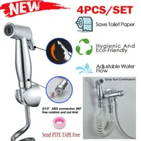 Bidet Faucets Douche Spray Chrome Toilet Shower Head Hose Clean Sprayer Sets Kit Bathroom Fixture Accessories
