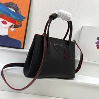 designer Bag Genuine Leather Handbag Double Top Handle Small Shopping Bag Women Totes Gold Hardware Removable Strap Vintage Lady Shoulder Crossbody Bags with Tag