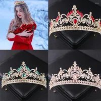Hair Clips Luxury Wedding Crown Jewelry Bridal Headpiece Woman Baroque Rhinestones Crystal Tiaras Bride Party Crowns D Je