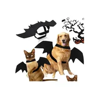 Dog Apparel Black Pet Cat Bat Ghost Puppy Animal Cosplay Clothes Wings Halloween Costume Drop Delivery Home Garden Supplies Dhp7J