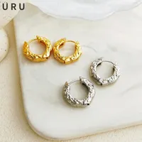 Hoop Earrings Fashion Jewelry Simply Classic High Quality Brass Metal Gold Color Silver Plated For Women