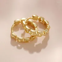 Hoop Earrings 925 Sterling Silver Plated 18K Gold Minimalist Creative Geometric Link Chain For Women Party Fine Jewelry
