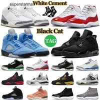 Basketball Shoes 3 4 9 11 Mens Trainers Jumpman 3s 4s 5s 11s Military Black Cat Fire Red Thunder Bred Cherry Cool Grey White Cement Men Womens Sports Sneakers