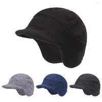 Berets Thick Warm Fleece Hat Cycling Cap Men Women Winter Ear Cover Outdoor Windproof Hunting Military Tactical Beanies
