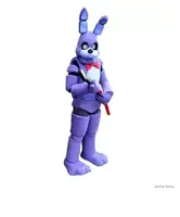 hot five Nights at Freddy FNAF Toy Creepy Purple Bunny mascot Costume Suit Halloween Christmas Birthday Dress Costume Party Ad Dress
