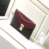 YY Luxurys Designers Genuine Leather Shoulder Bags Purse Woman Fashion Clutch Wallet Logo S-shaped Lock Classic Pallas Bag Card Ho287J