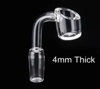 Dhl 4mm Thick Domeless Quartz Banger Nail Smoking Accessories 10mm 14mm 18mm,male female Joint for Glass Bongs at Mr_dabs