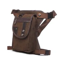 Waist Bags 2023 Fashion Vintage Waterproof High Quality Canvas Bag Casual Travel Men Motorcycle Leg Pack Wholesale