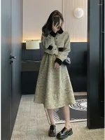 Two Piece Dress 2023 Skirt Suits Winter Clothes Matching Set Of Professional Korean Style Two-Piece Suit Women's Clothing