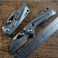 TWOSUN Utility Gift Quality Folding Knife M390 Blade Ceramic Ball Bearing Titanium Alloy Handle TS138 Outdoor Camping Hunting Surv210n