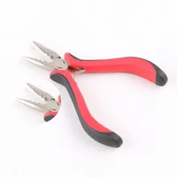 Black red Color Hair Extension Pliers with 3 holes for micro rings-Hair Extension Pliers276J