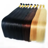 Bulk Human Braiding Hair Bulk Virgini Remyi Hair Unprocessed Blonde Hair Black Brown Straight 16 18 20 22 24 262501