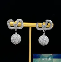 Fashion Women Plated Designer Ear Stud Earrings Designers Geometry Letters Crystal Rhinestone Earring Wedding Party Jewerlry