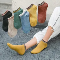 Women Socks 10 Pair  Lot Spring And Summer Product Women's Japanese Luokou Two Bar Boat Cotton Sweat