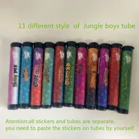 Packaging Bottles empty Connected jungle boys jokes up pre rolls bottle with customized stickers smell proof plastic pre roll tube CR pre-rolled joint tubes