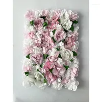 Party Decoration 40x60cm Wedding Decorative Flower Wall Silk Panels For Anniversaire Decor Baby Shower Birthday Backdrop Customized