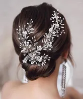 Headpieces HP280-S Silver Bridal Hair Jewelry Wedding Accessories Rhinestone Tiara Bride Vines Dress For Prom