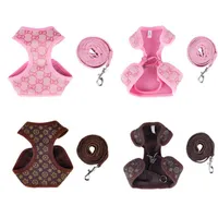 classic letter pattern Dog Apparel high quality fashion pet clothing leashes spring vest257c