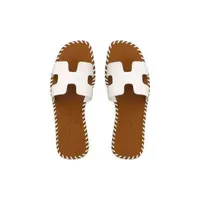 Herms Paris H Slippers orans sandal H slippers are fashionable in summer to wear out Korean flat bottomed Beach h wear-resistant and popular woven sandals new