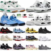 Pine Green Basketball Shoes 4 4S Military Black Midnight Navy Craft Photon Dust Thunder Sail University Blue Violet Ore Jumpman IV Mens Womens Sneaker Trainers