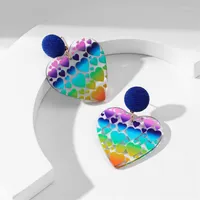 Dangle Earrings Printed Transparent Love For Women Versatile Design Personalized Fashion Jewelry Gifts