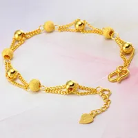 Charm Bracelets Trendy Figaro Chain Women Bracelet Simple Punk Gold Chain Bracelet for Women Jewelry Gift 14k Gold Jewelry Real Gold 230327