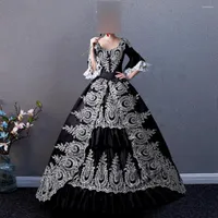 Party Dresses GUXQD Gothic Victorian Rococo Ball Gown Renaissance Medieval Embroidery Queen Halloween Masquerade Gowns