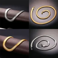 Tennis Necklaces With 18K Stamp Fashion Men Jewelry Whole 18K Real Gold Plated 5 MM 55 CM Snake Chain Necklace N33272C