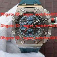 JF 26568 Montre De Luxe Mechanical Watches mens watch 44mm 3126 movement titanium alloy back cover Wristwatches waterproof2853